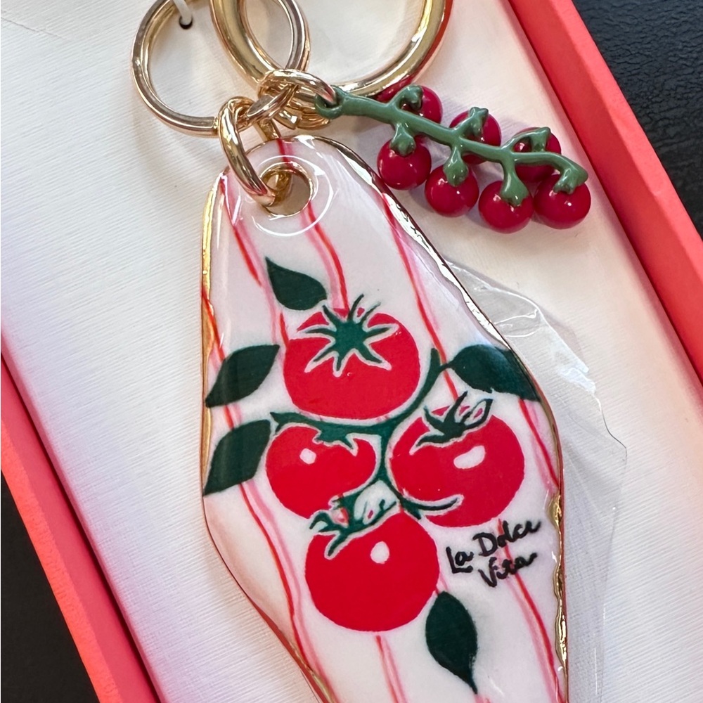 Piper K Dolce Vita Red and Green Key Chain & Bag Charm